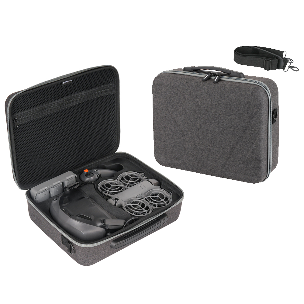 Drone Carrying Case - กระเป๋าใส่โดรน DJI NEO2 และแว่นตา N3, กระเป๋าเก็บของแบบแข็งความจุสูงพร้อมสายสะพายไหล่สำหรับอุปกรณ์เสริมโดรน