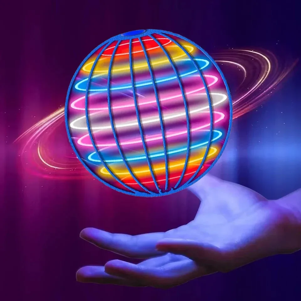 Drone Beacon Light - Flying Ball Boomerang Spinner ของเล่นควบคุมมือ Drone