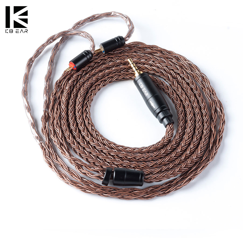Eachine Drone E010 - KBEAR 16 Core ทองแดงบริสุทธิ์สายหูฟัง2PIN/MMCX/QDC หูฟัง Connector