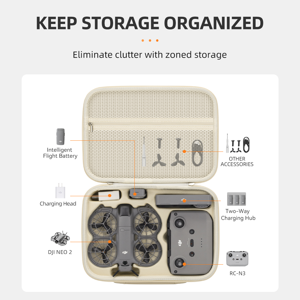 กระเป๋าเก็บของสำหรับ DJI Neo 2 - Drone Carrying Case บทวิจารณ์และราคา