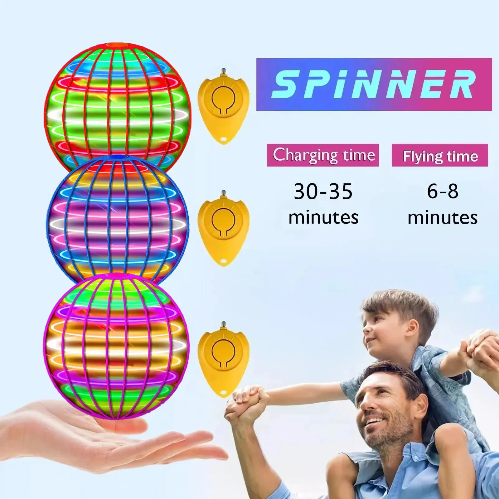 Flying Ball Boomerang Spinner  - Drone Beacon Light บทวิจารณ์และราคา