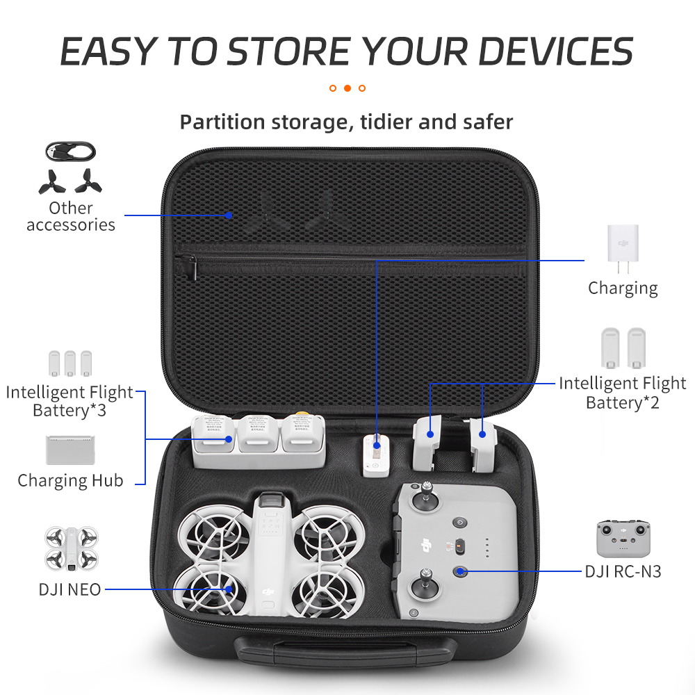 กระเป๋าใส่ XFJI สำหรับ DJI NEO - Drone Carrying Case บทวิจารณ์และราคา